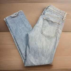 J.Crew Flex Straight Jeans Mens 34x32 Blue Stretch Denim Classic